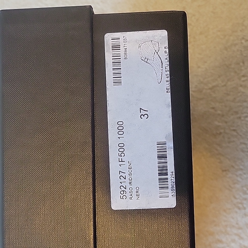 🛑SAINT LAURENT Raso Iridiscent Nero Boots - Picture 8 of 10